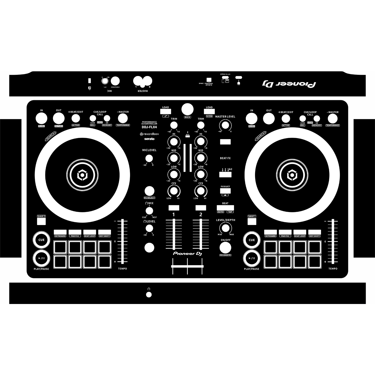 DDJ-FLX4-Solid color design