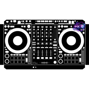 DDJ-1000SRT DJ Controller Skin - Black Solid Color Design