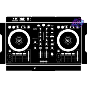 DDJ-400 DJ Controller Skin - Black Solid Color Design