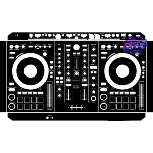 DDJ-800 DJ Controller Skin - Black Solid Color Design