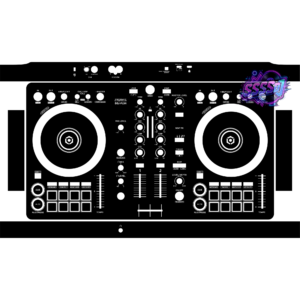 DDJ-FLX4 DJ Controller Skin - Black Solid Color Design