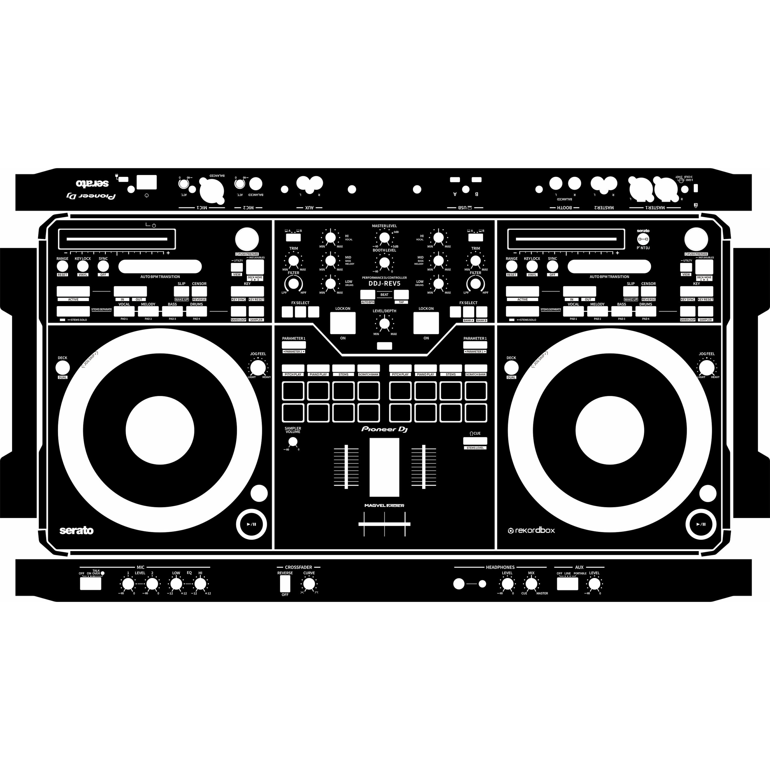 DDJ-REV5-Solid color design