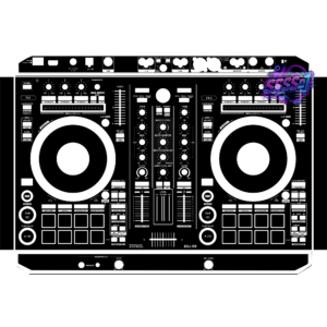 DDJ-RR DJ Controller Skin - Black Solid Color Design