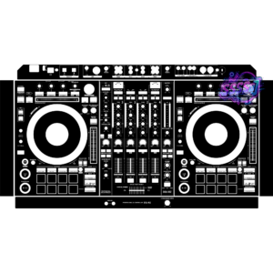 DDJ-RZ DJ Controller Skin - Black Solid Color Design