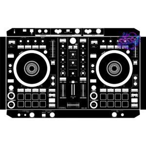 DDJ-SR DJ Controller Skin - Black Solid Color Design