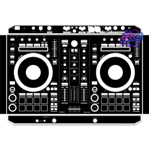 DDJ-SR2 DJ Controller Skin - Black Solid Color Design