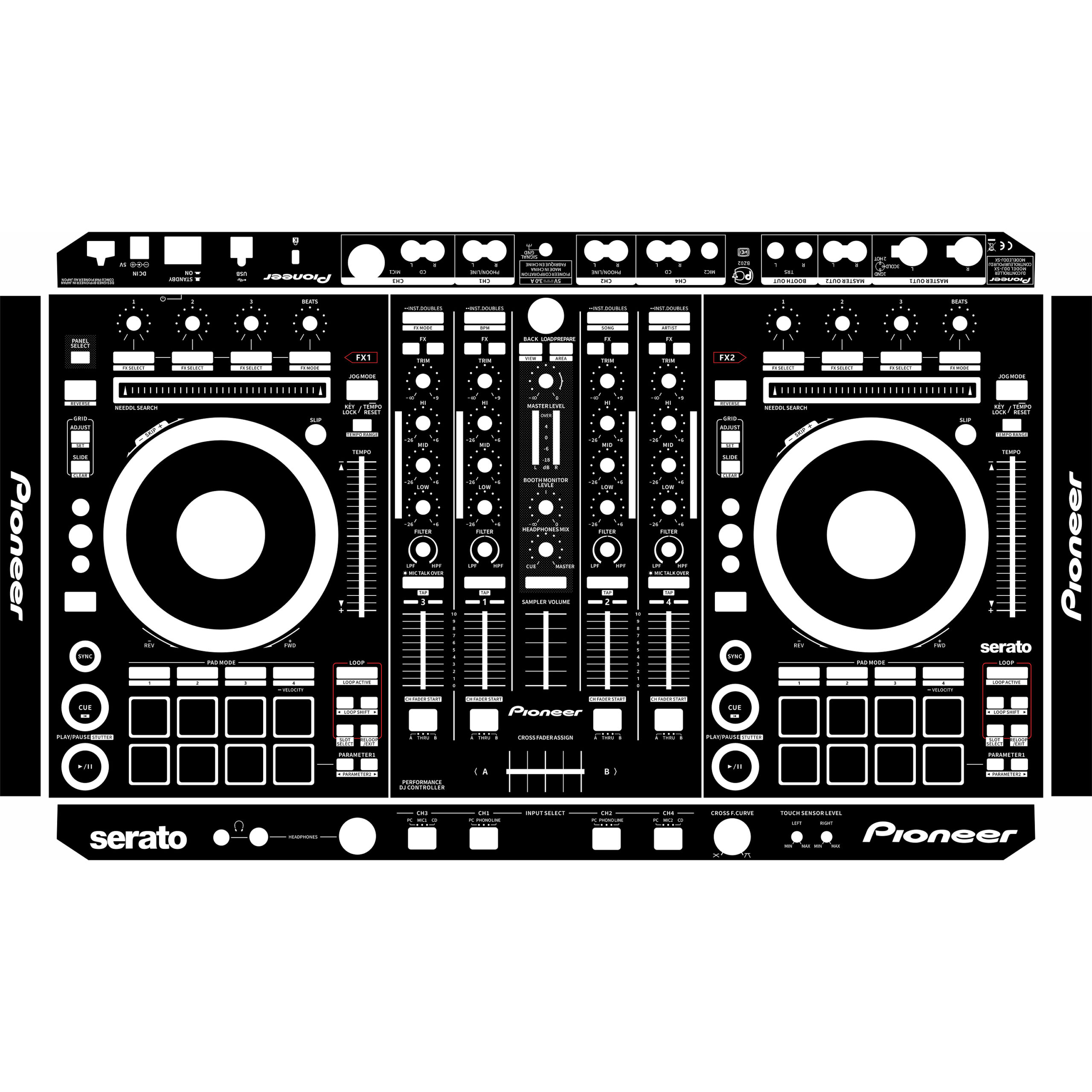 DDJ-SX-Solid color design