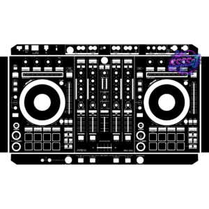 DDJ-SX2 DJ Controller Skin - Black Solid Color Design