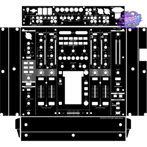 DJM-2000NXS DJ Mixer Skin - Black Solid Color Design