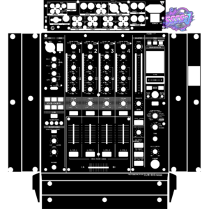 DJM-900NEXUS DJ Mixer Skin - Black Solid Color Design