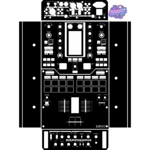 DJM-S11 DJ Mixer Skin - Black Solid Color Design