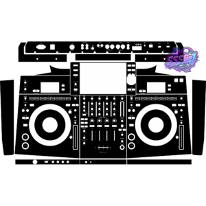 OPUS-QUAD Integrated DJ System Skin - Black Solid Color Design