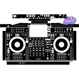 XDJ-AZ Integrated DJ System Skin - Black Solid Color Design