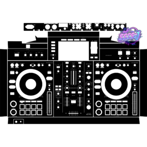 XDJ-RX2 Integrated DJ System Skin - Black Solid Color Design