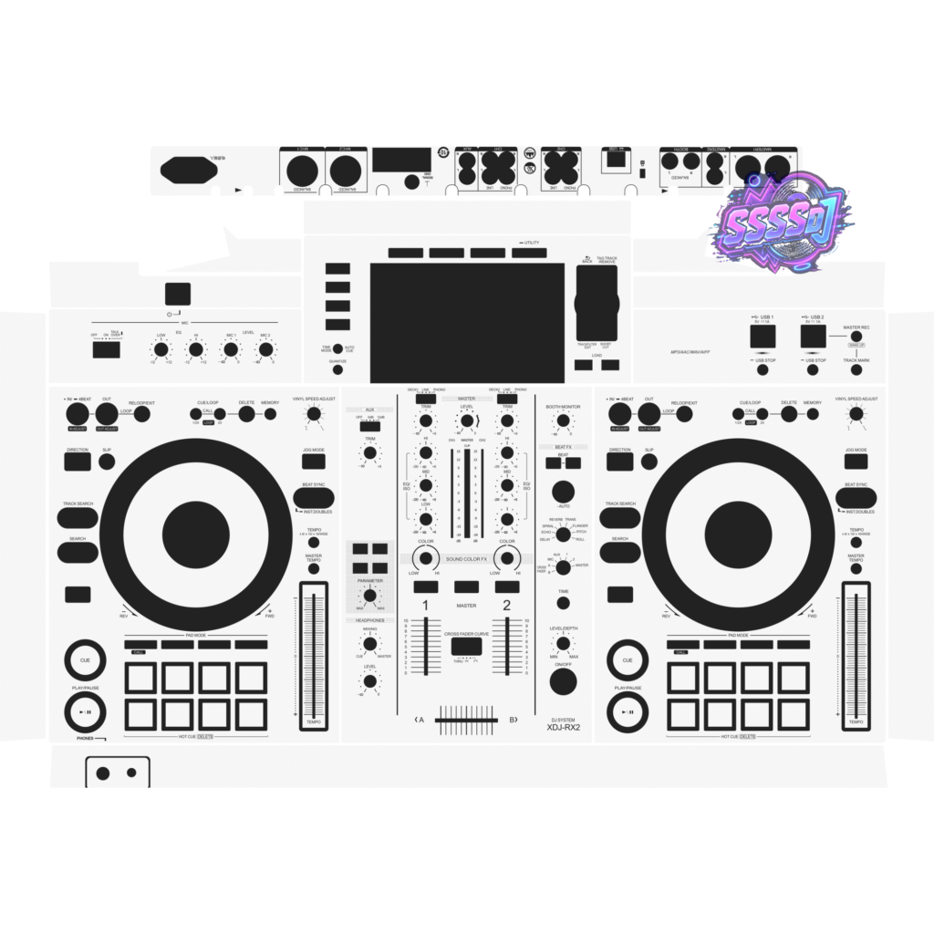 Xdj Rx2 Sticker XDJ-RX2 Integrated DJ System Skin - Solid Color Design