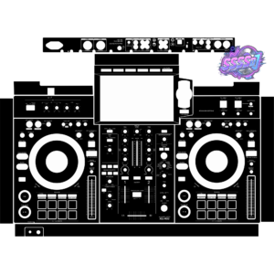 XDJ-RX3 Integrated DJ System Skin - Black Solid Color Design