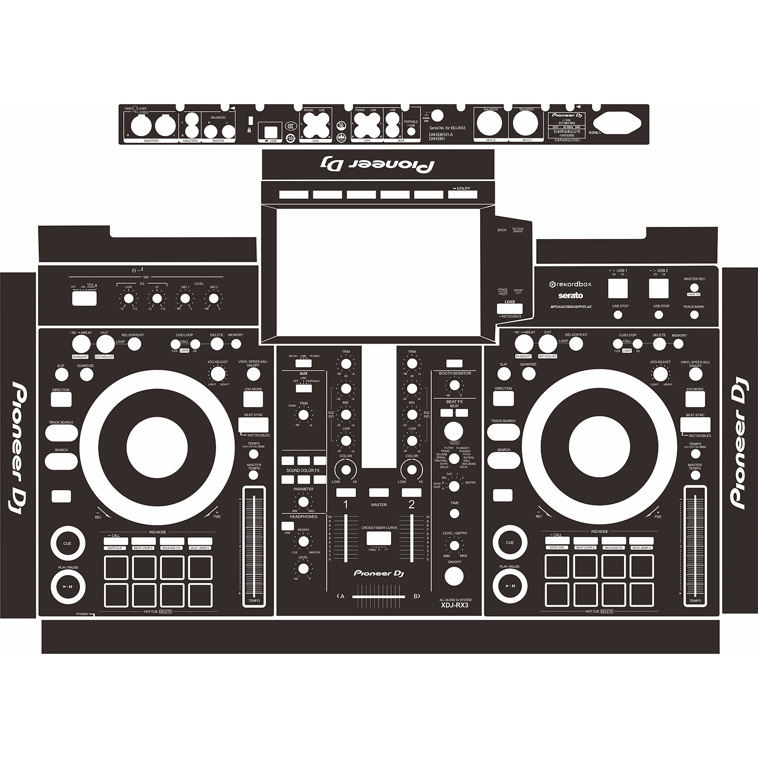 xdj-rx3-solid color design