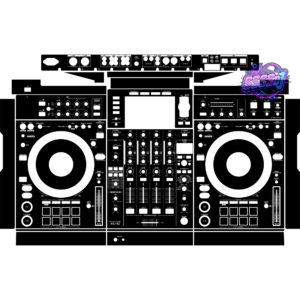 XDJ-XZ Integrated DJ System Skin - Black Solid Color Design