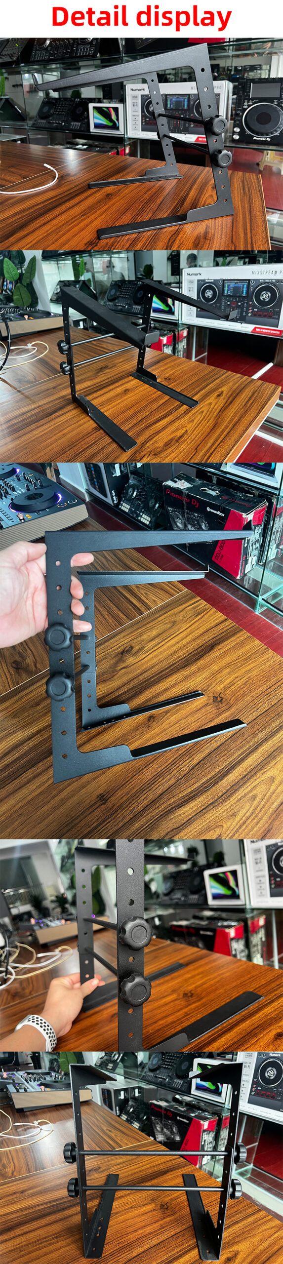 Adjustable Laptop Stand for DJ Setups