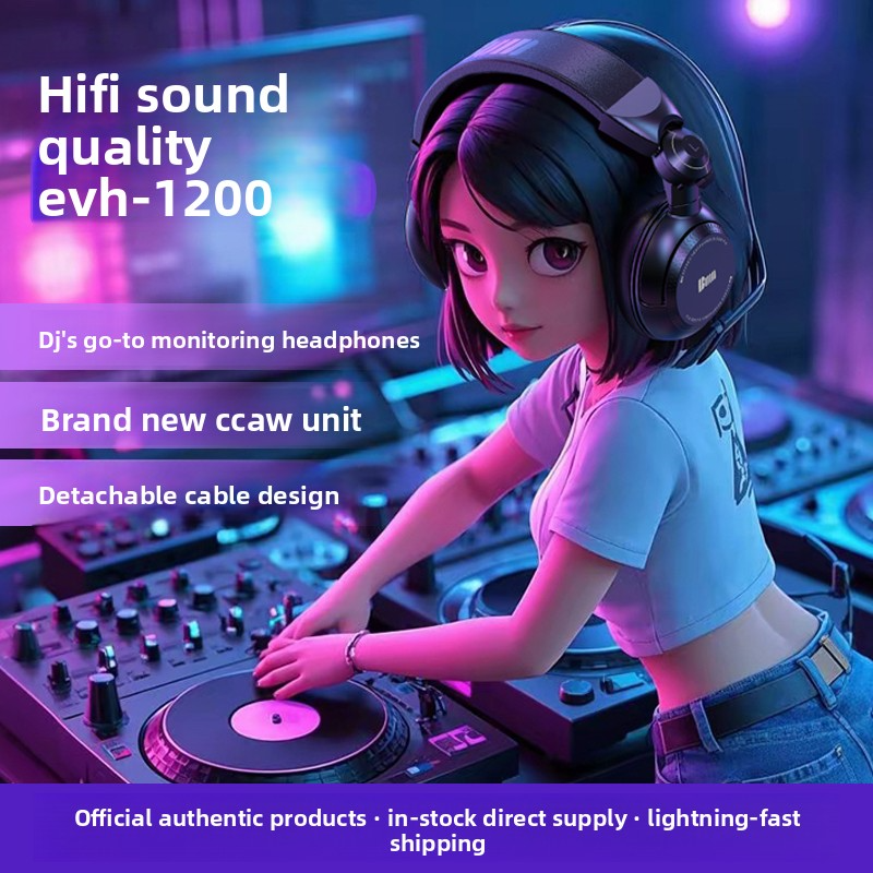 BUM-1200 Professional DJ Monitoring Headphones product image