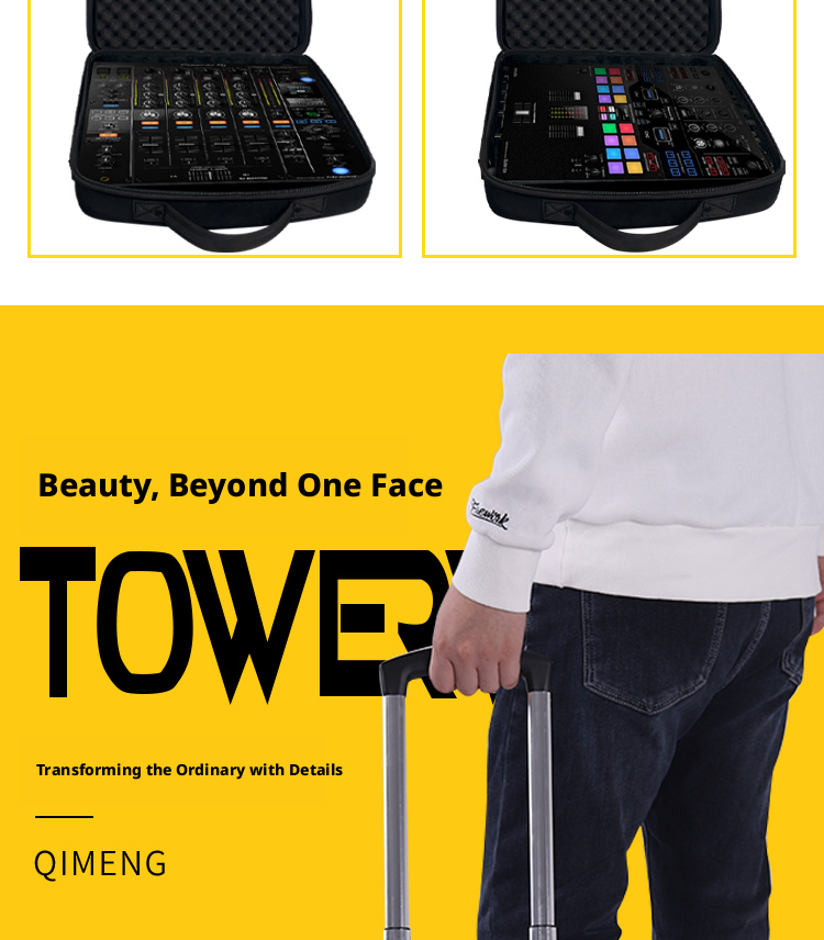 DJ Mixer Hard Shell Padded Carry Case
