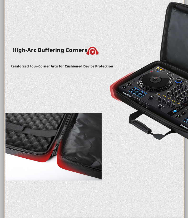 Double-Layer Hard Shell DJ Controller Case