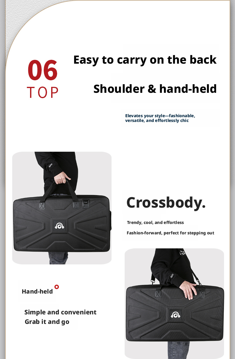 Double-Layer Hard Shell DJ Controller Case