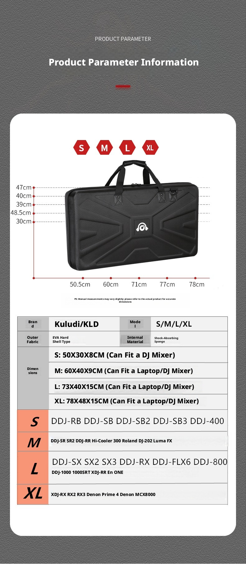 Double-Layer Hard Shell DJ Controller Case