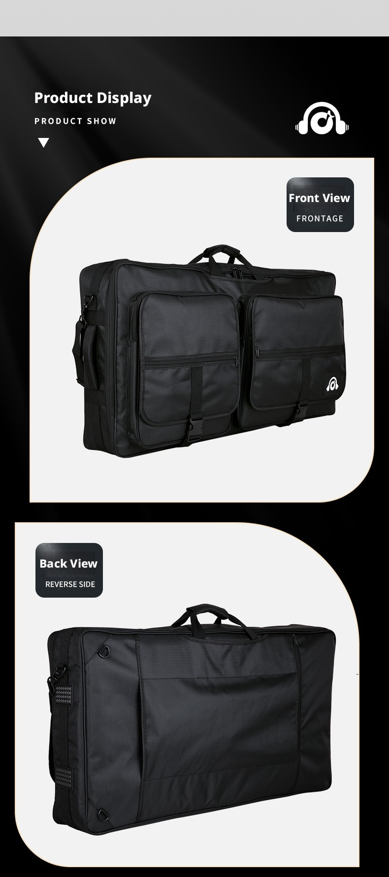 Double-Layer Soft DJ Controller Carry Bag