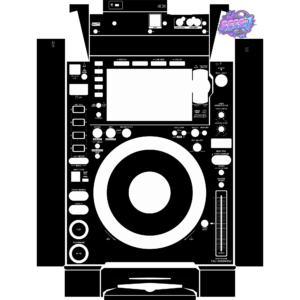 CDJ-2000NXS2 Black solid color DJ skin no logo image