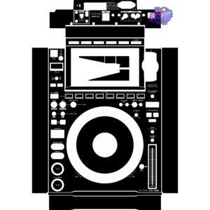 CDJ-3000 Black solid color DJ skin no logo image