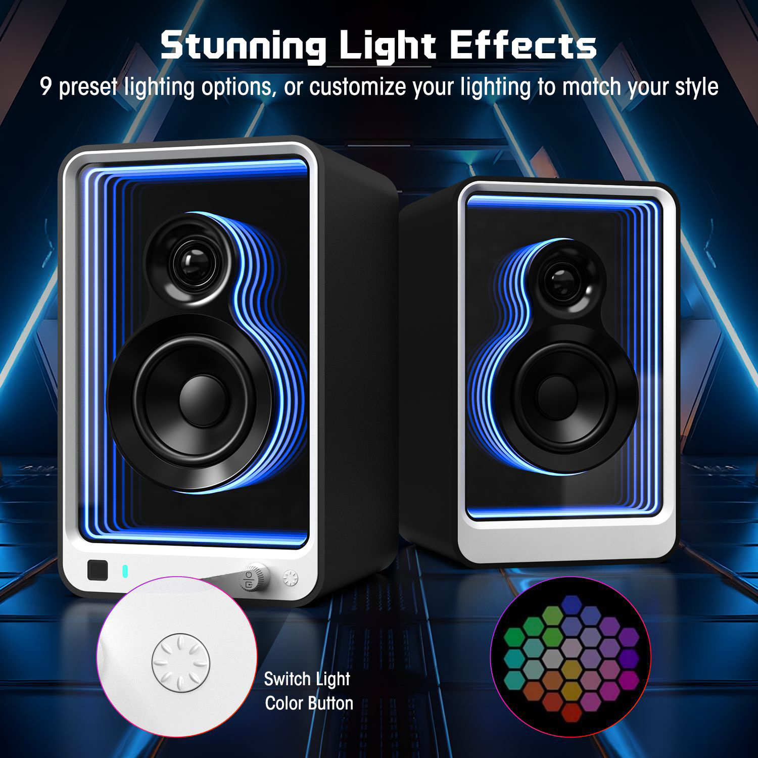 Abyss Mirror Professional DJ Monitor Speakers - Pair