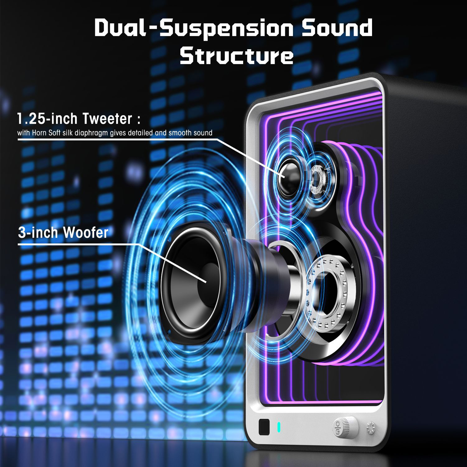 Abyss Mirror Professional DJ Monitor Speakers - Pair