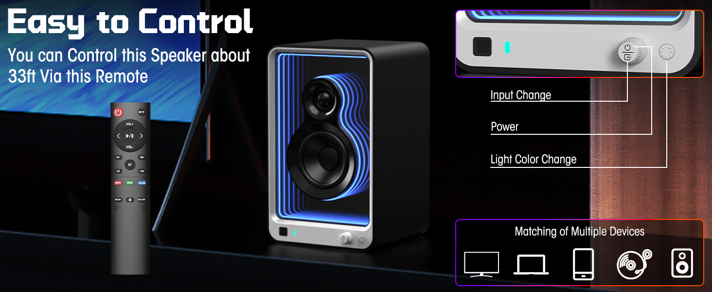 Abyss Mirror Professional DJ Monitor Speakers - Pair