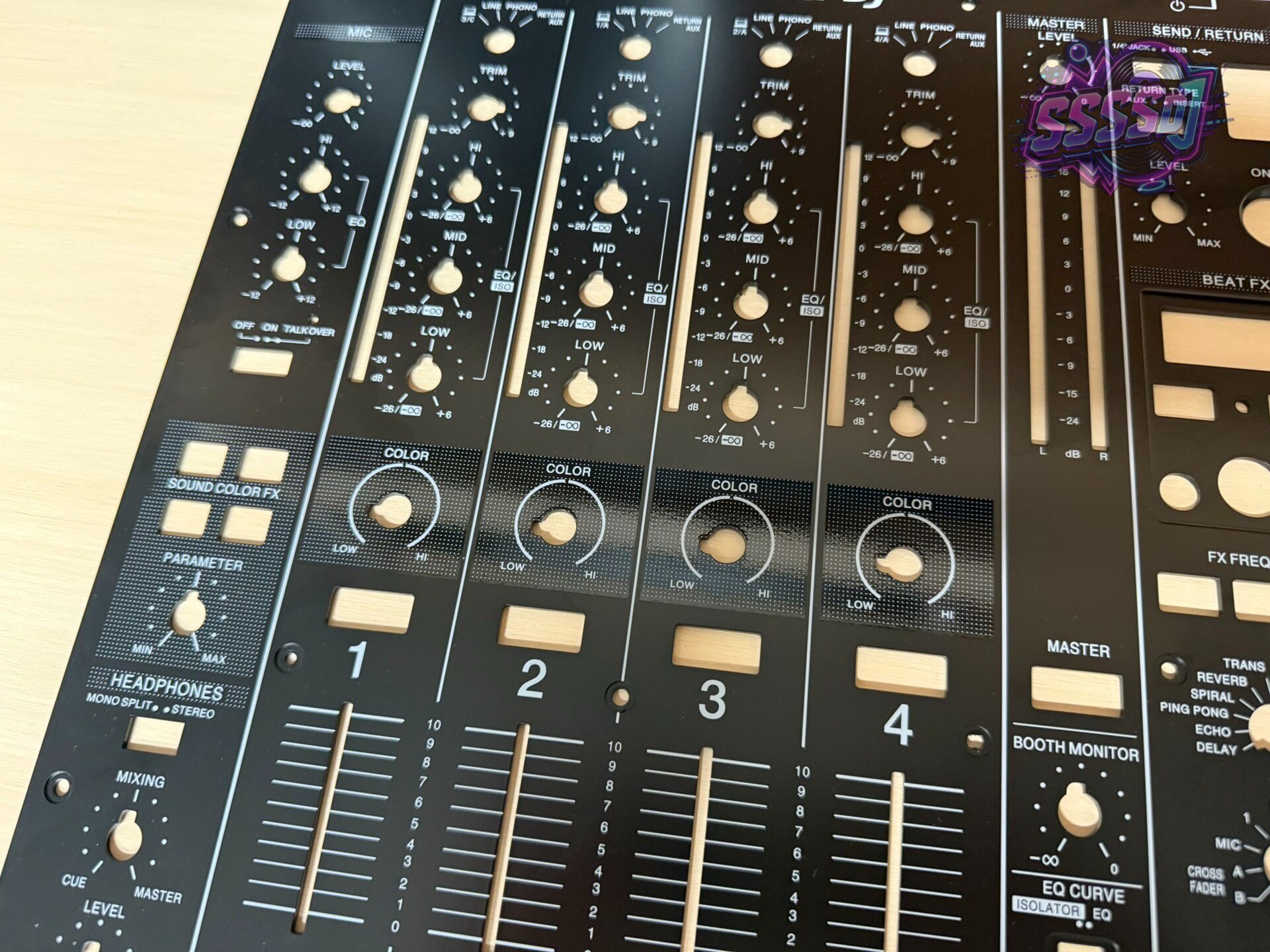 Pioneer DJM-750MK2 Replacement Mixer Faceplate Panel