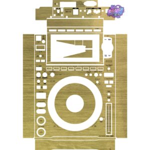CDJ-3000 Brushed Gold Gloss DJ Player Skin