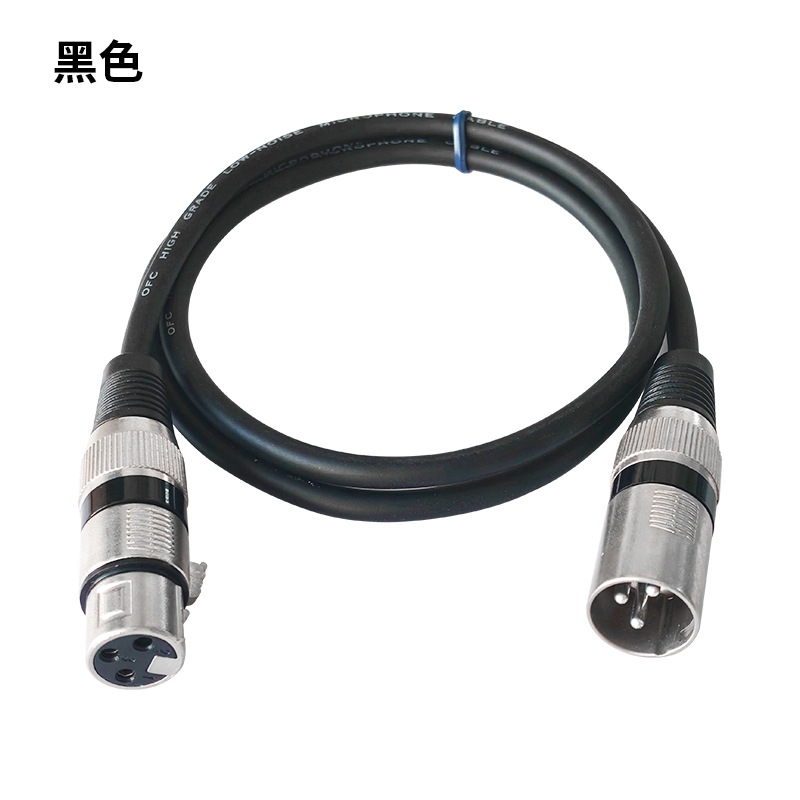 Colorful XLR male-to-female microphone cable for DJ and studio color view 11