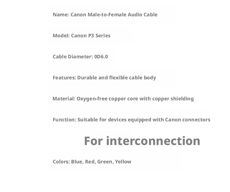 Colorful XLR male-to-female microphone cable for DJ and studio detail view 19