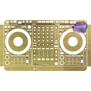 DDJ-1000SRT Brushed Gold Gloss DJ Controller Skin