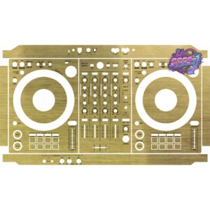 DDJ-FLX6 Brushed Gold Gloss DJ Controller Skin