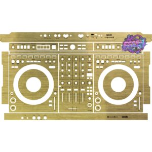 DDJ-GRV6 Brushed Gold Gloss DJ Controller Skin