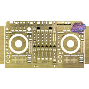 DDJ-RZ Brushed Gold Gloss DJ Controller Skin