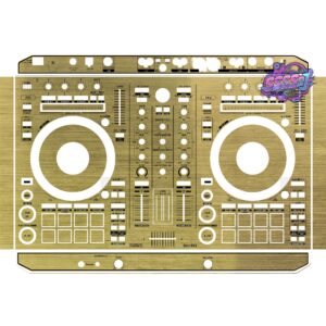 DDJ-SR2 Brushed Gold Gloss DJ Controller Skin