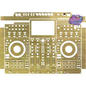Denon DJ Prime 4 Brushed Gold Gloss Integrated DJ System Skin