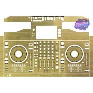 Denon DJ SC Live 4 Brushed Gold Gloss Integrated DJ System Skin