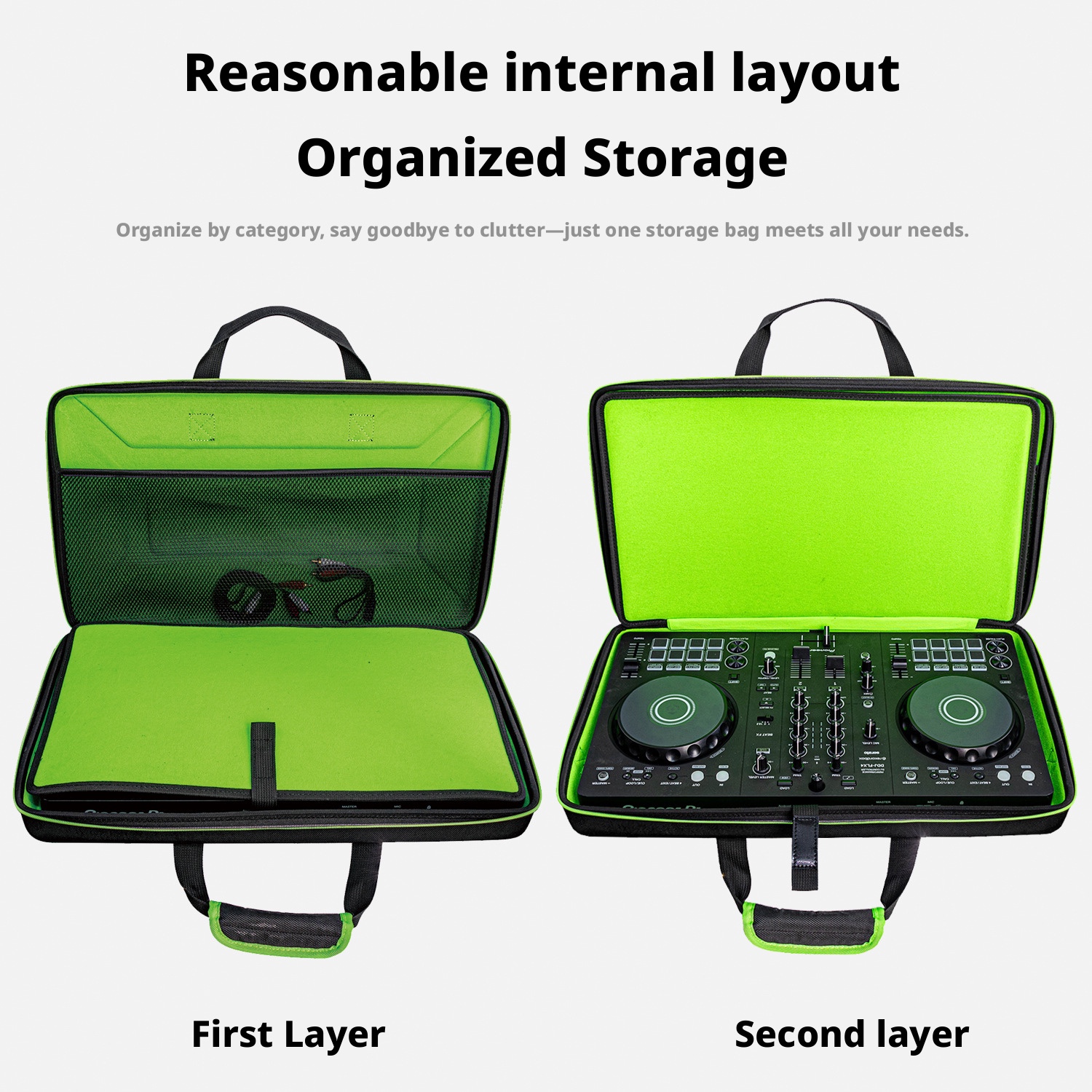 DJ controller carrying case for DDJ-FLX4 DDJ-400 SB2 and RB detail view 10