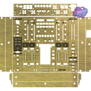 DJM-2000 Brushed Gold Gloss DJ Mixer Skin