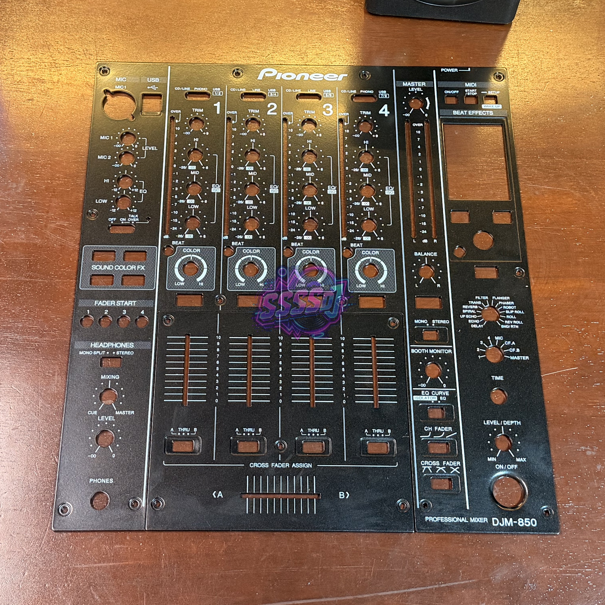 DJM-850 Replacement Mixer Faceplate Panel