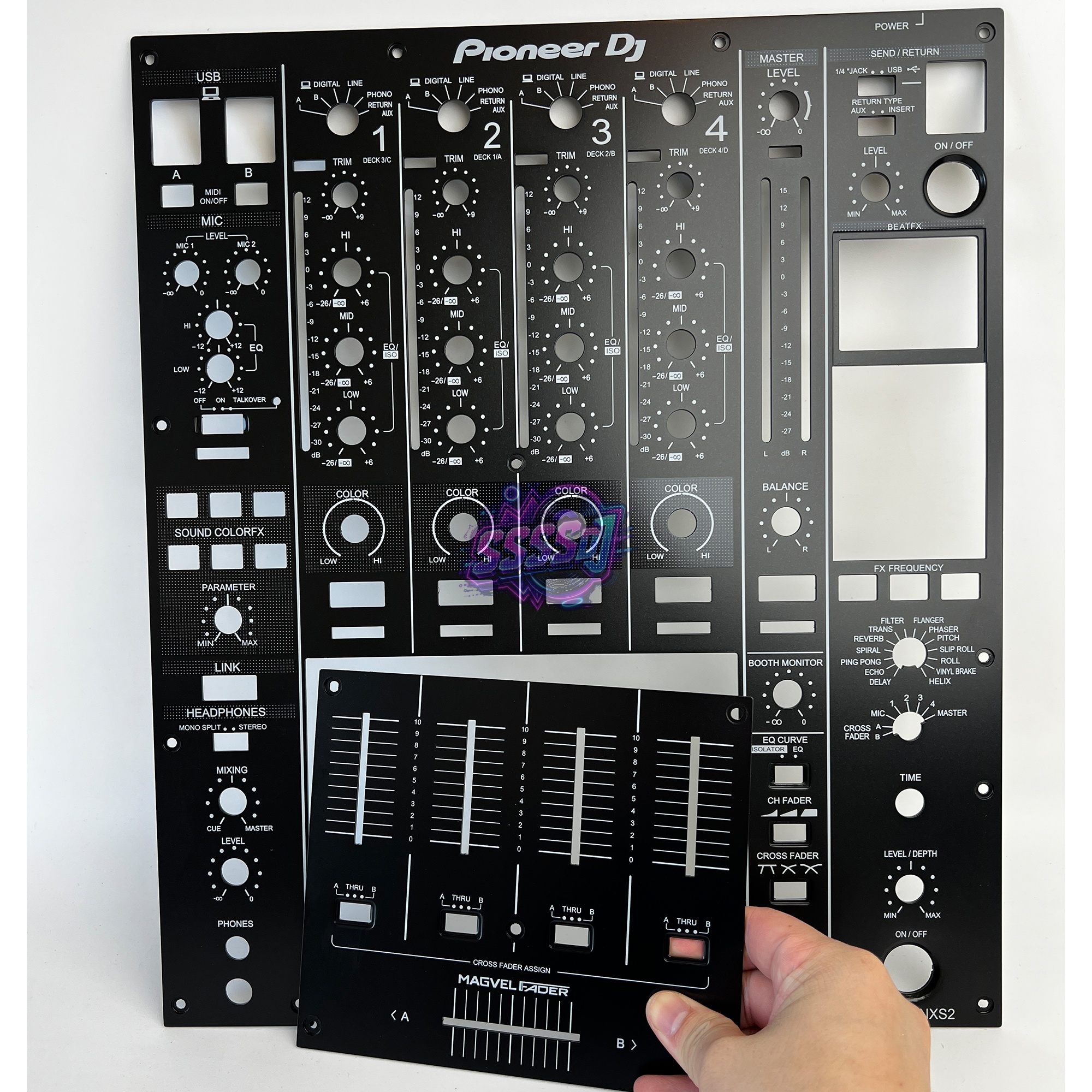 DJM-900NXS2 Replacement Mixer Faceplate Panel