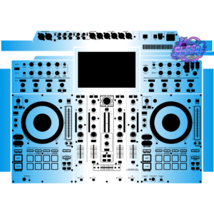 Denon DJ Prime 4 Gradient Blue Integrated DJ System Skin
